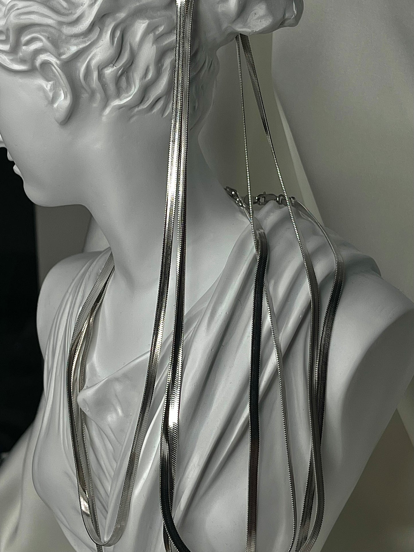 Sterling Silver Herringbone Necklace