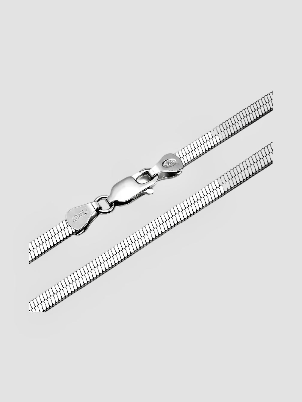 Sterling Silver Herringbone Necklace