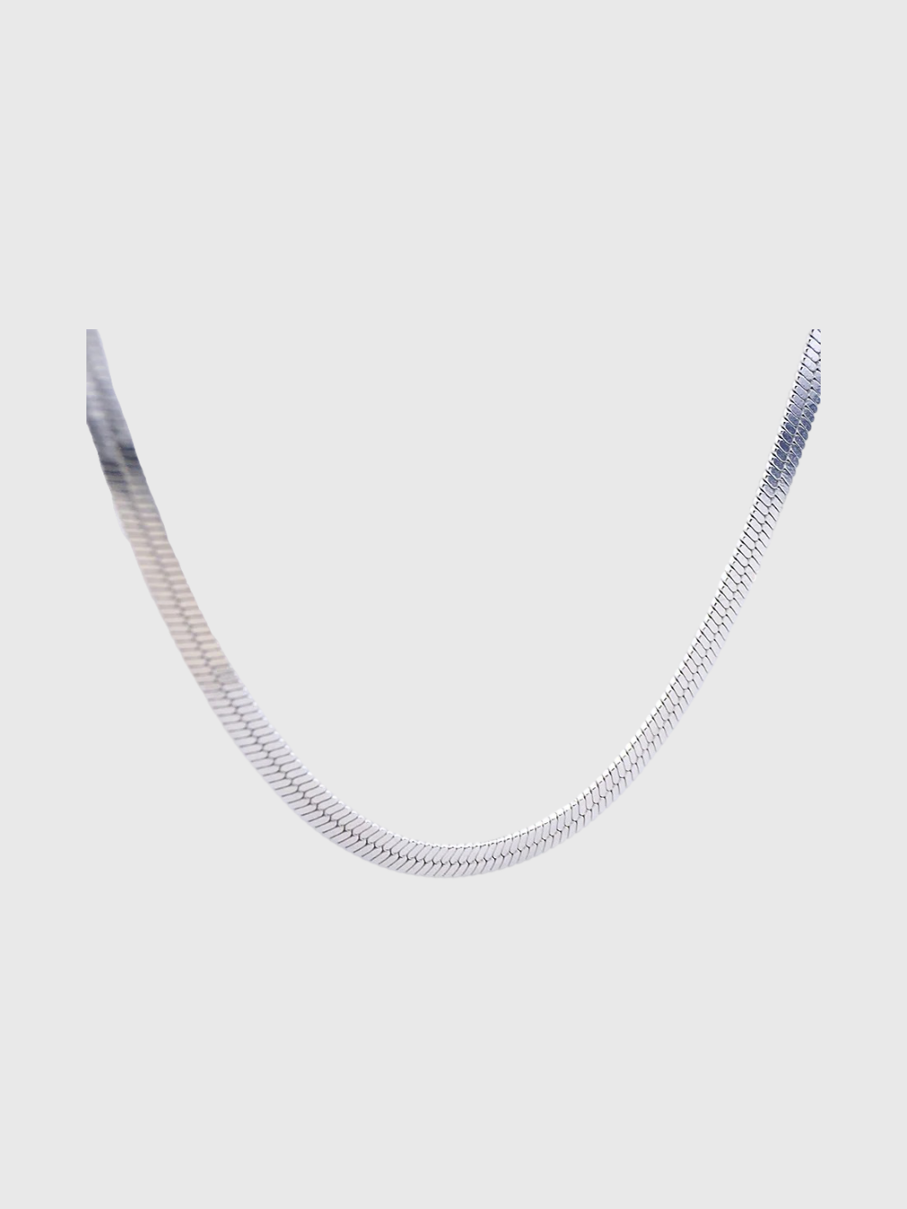 Sterling Silver Herringbone Necklace