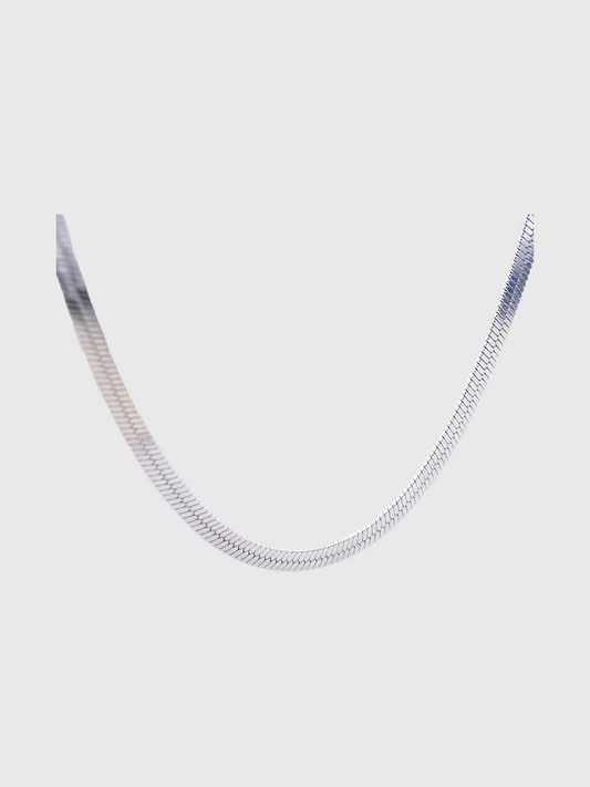 Sterling Silver Herringbone Necklace