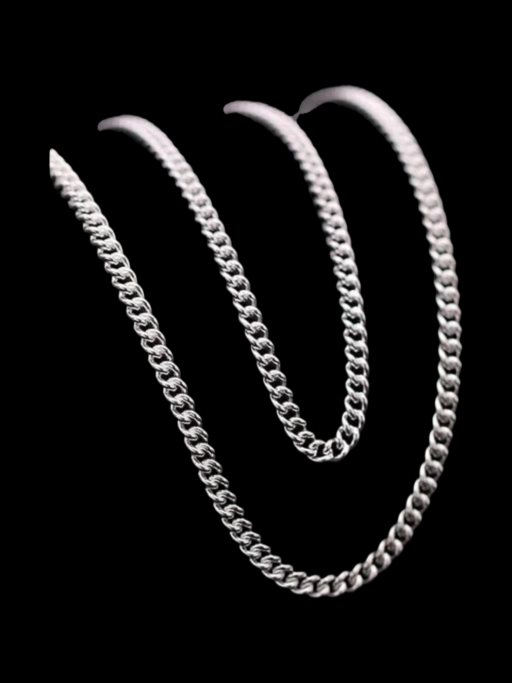 Sterling Silver Cuban Chain Necklace