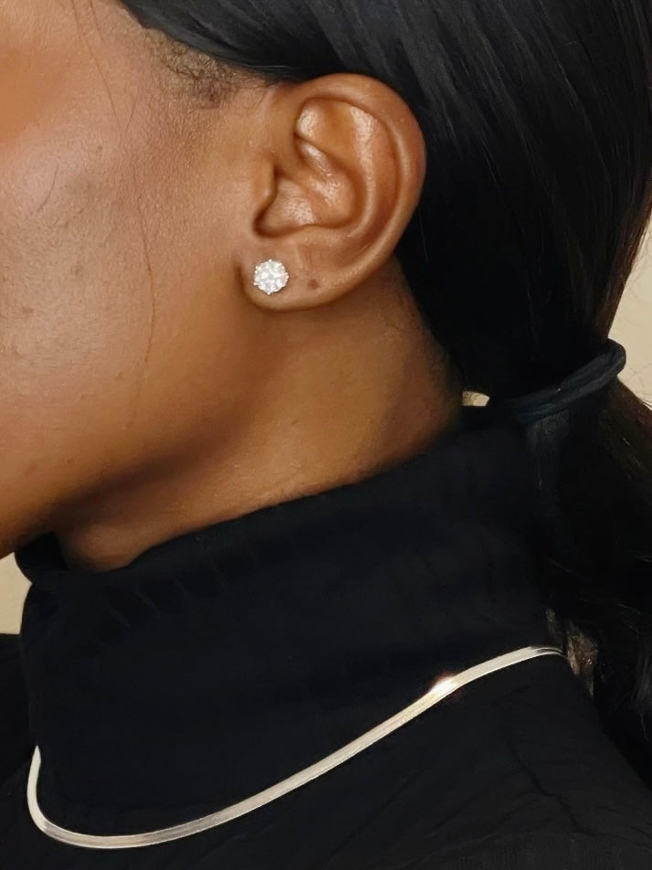 Moissanite Stud Earrings