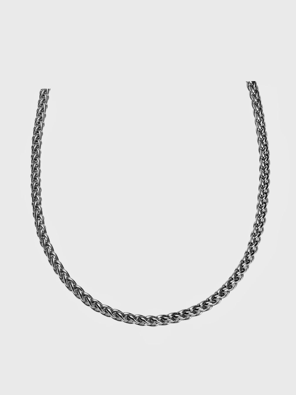 Collier de chaîne de blé en argent sterling