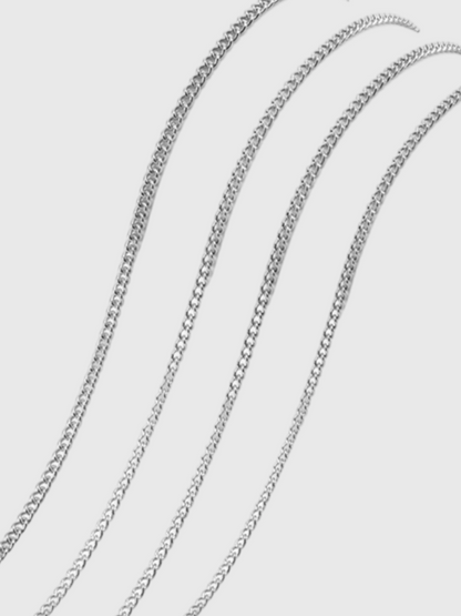 Sterling Silver Cuban Chain Necklace